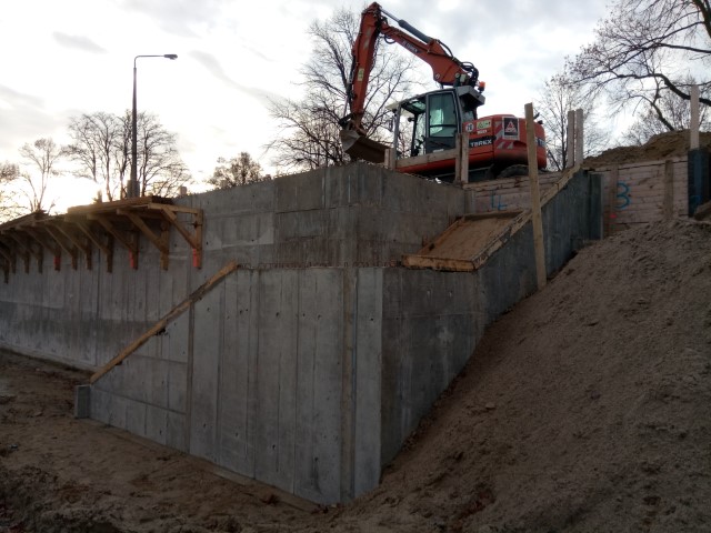 Anfüllung Bauwerk