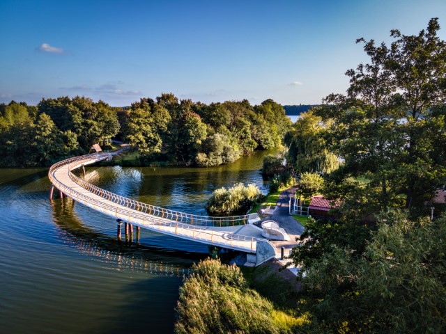 Fertiggestellte Brücke