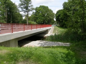 Ersatzneubau bei Kölln - Straßenbrücke über die Nebel im Zuge der B 103 von Krakow am See nach Güstrow