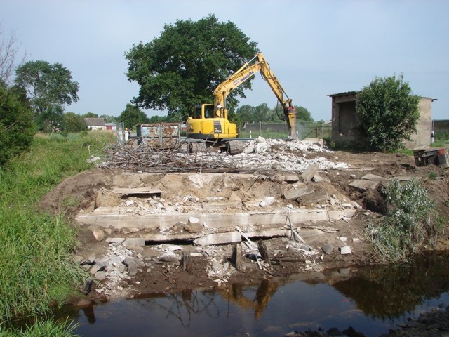 Abbruch der alten Brücke